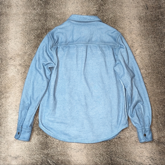 The Territory Ahead Shacket Shirt Long Sleeve Blue Women's Large - Picture 2 of 7